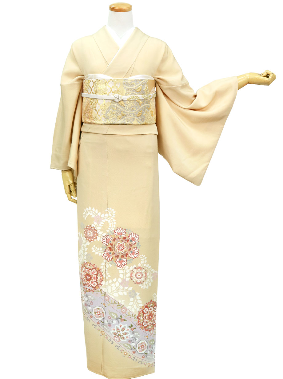 【2022新作】女郎花色に宝相華の色留袖
