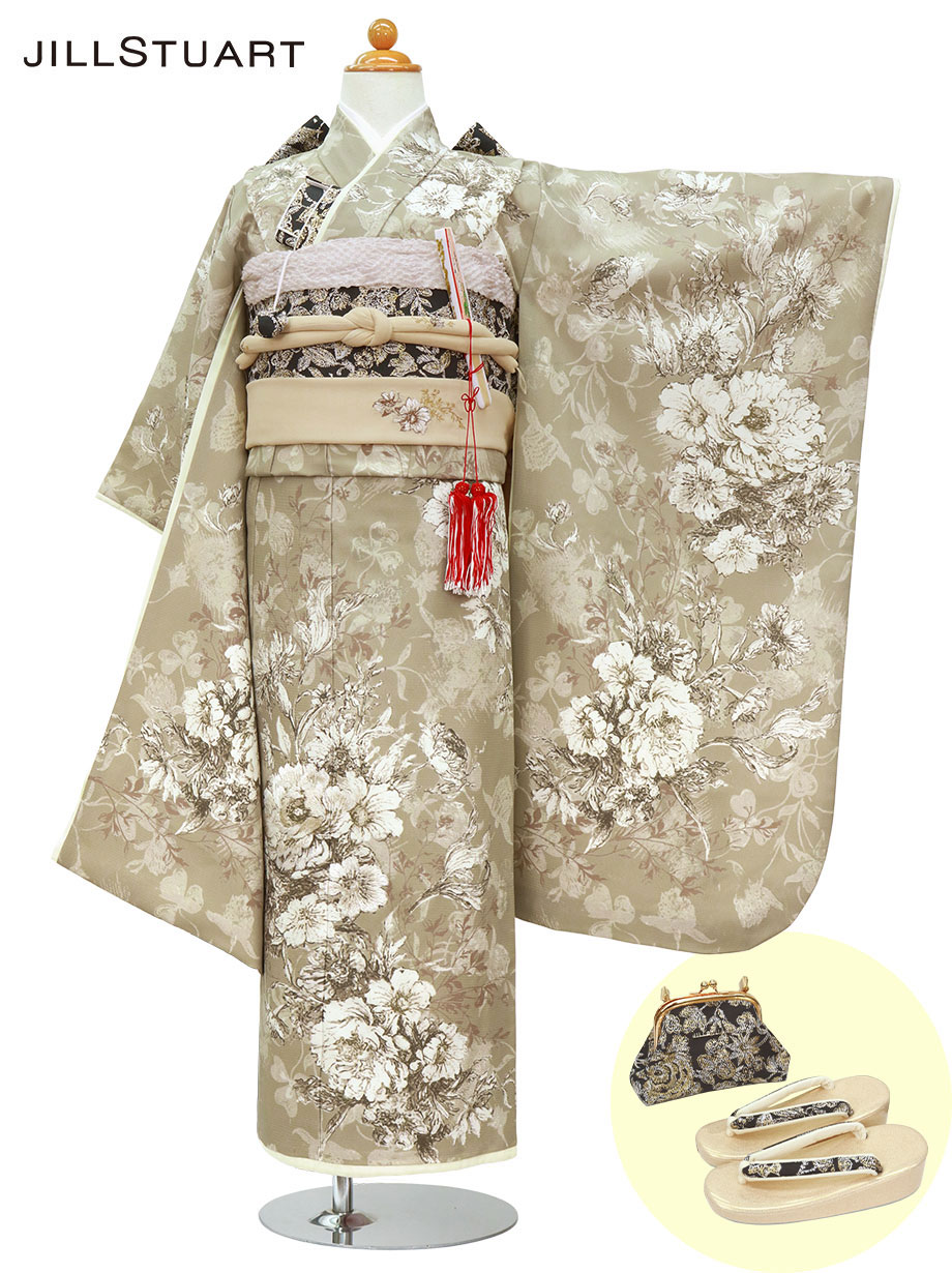 【2022新作】《JILLSTUART》利休鼠のアネモーヌフルール／七五三・七歳女の子